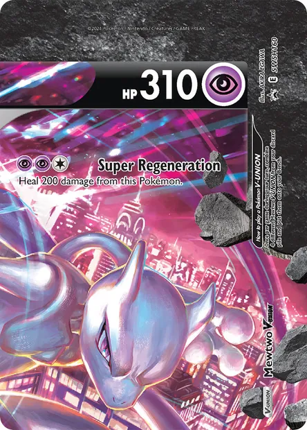 Mewtwo V-UNION, Pokémon card SWSH 160 — SWSH Black Star Promos set