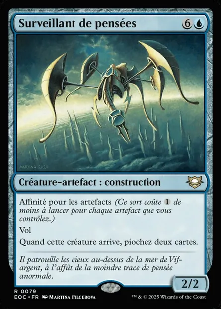 Surveillant de pensées, carte Magic EOC 79 — extension Edge of Eternities Commander