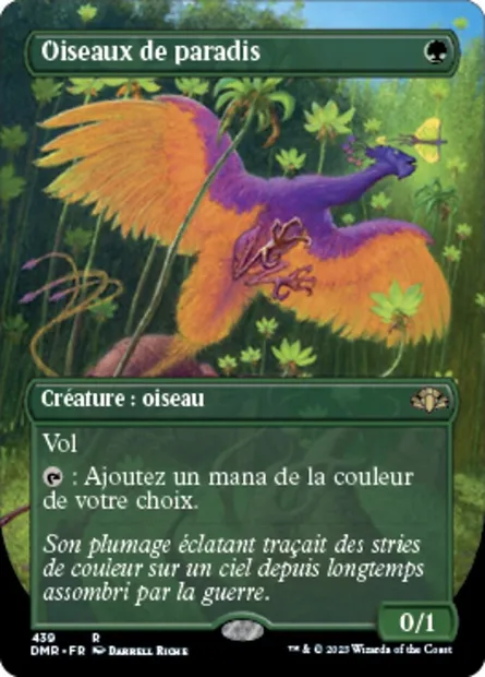 Oiseaux de paradis, carte Magic DMR 439 — extension Dominaria Remastered