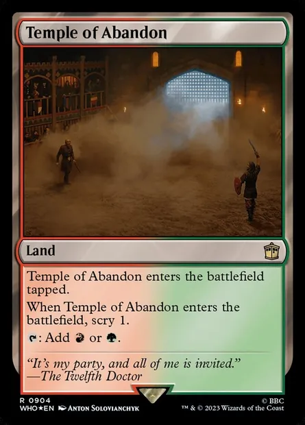 Temple of Abandon, Magic card WHO 904 — Doctor Who set