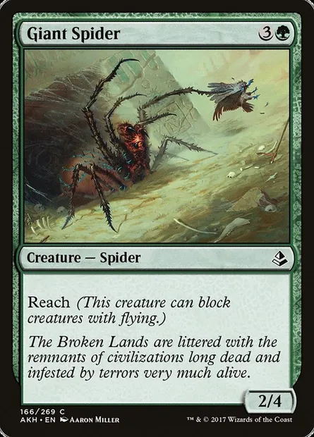 Giant Spider, Magic card AKH 166 — Amonkhet set