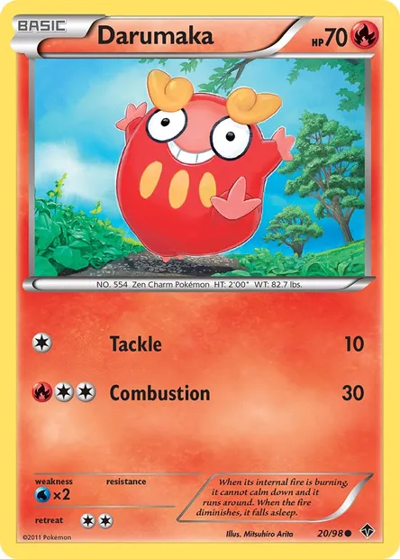 Darumaka, Pokémon card EPO 20 — Emerging Powers set