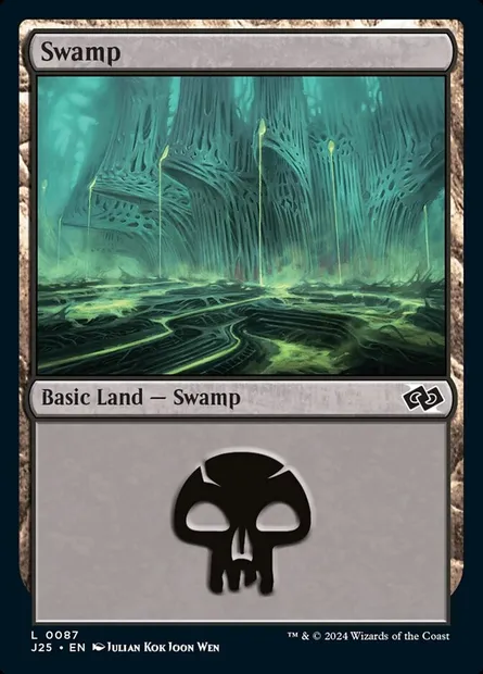 Swamp, Magic card J25 87 — Foundations Jumpstart set