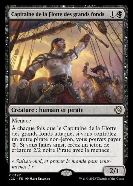 Capitaine de la Flotte des grands fonds, carte Magic LCC 197 — extension The Lost Caverns of Ixalan Commander