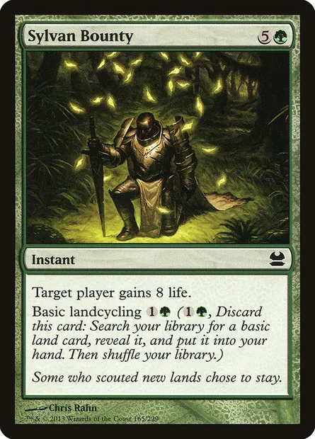 Sylvan Bounty, Magic card MMA 165 — Modern Masters set