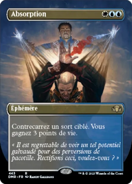 Absorption, carte Magic DMR 443 — extension Dominaria Remastered
