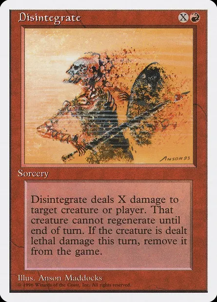 Disintegrate, Magic card ITP 31 — Introductory Two-Player Set set