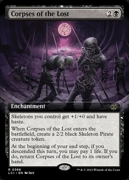 Corpses of the Lost, Magic card LCI 366 — The Lost Caverns of Ixalan set