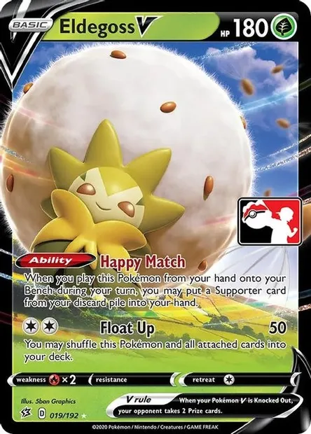 Eldegoss V, Pokémon card PPS 019-2 — Play! Pokémon Prize Pack Series set