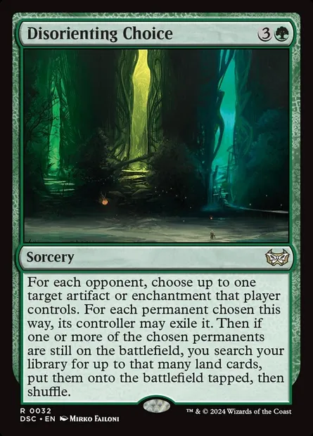 Disorienting Choice, Magic card DSC 32 — Duskmourn: House of Horror Commander set
