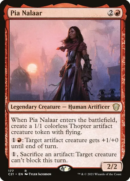 Pia Nalaar, Magic card C21 177 — Commander 2021 set