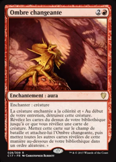 Ombre changeante, carte Magic C17 28 — extension Commander 2017