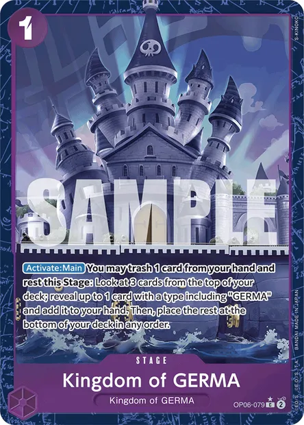 Kingdom of GERMA, One Piece card OP06-079 — WINGS OF THE CAPTAIN set