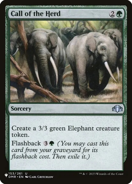 Call of the Herd, Magic card PLST DMR-153 — The List set