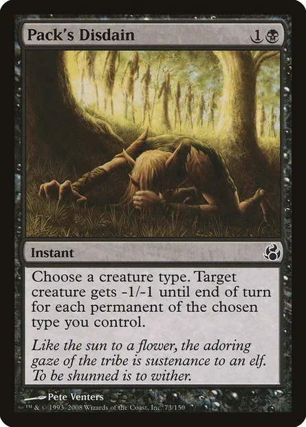 Pack's Disdain, Magic card MOR 73 — Morningtide set