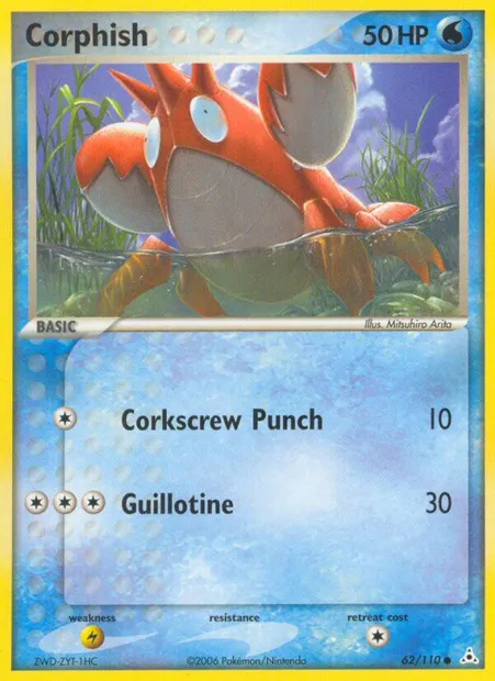 Corphish, Pokémon card HP 62 — Holon Phantoms set