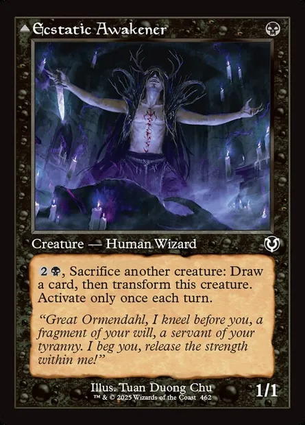 Ecstatic Awakener // Awoken Demon, Magic card INR 462 — Innistrad Remastered set