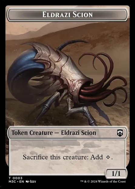 Eldrazi Scion, carte Magic TM3C 3 — extension Modern Horizons 3 Commander Tokens