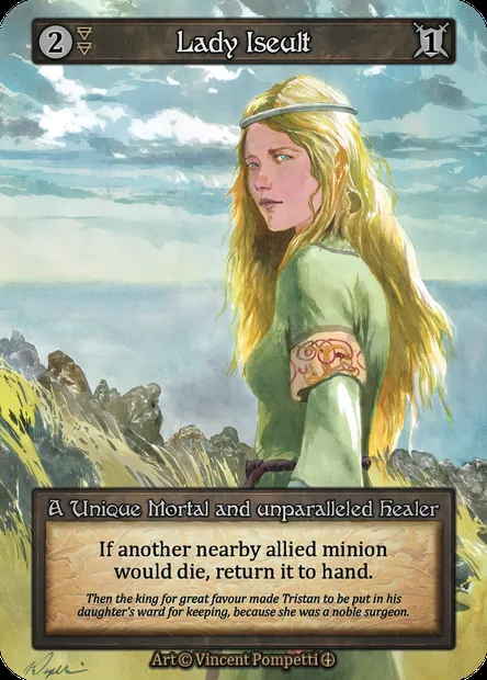Lady Iseult, carte Sorcery ATH 038 — extension Arthurian Legends