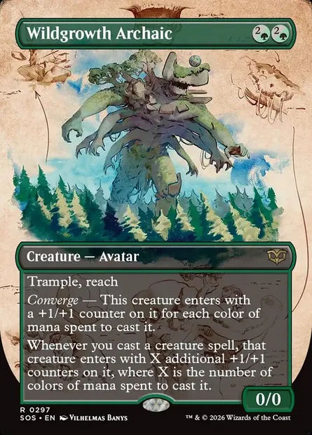 Wildgrowth Archaic, Magic card SOS 297 — Secrets of Strixhaven set