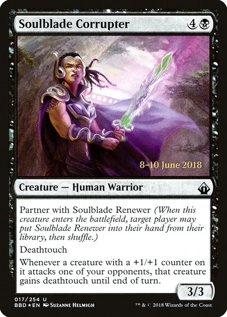 Soulblade Corrupter, carte Magic PBBD 17s — extension Battlebond Promos