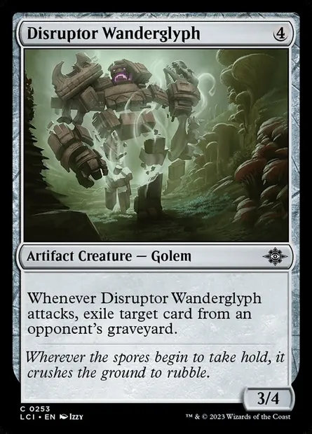 Disruptor Wanderglyph, Magic card LCI 253 — The Lost Caverns of Ixalan set