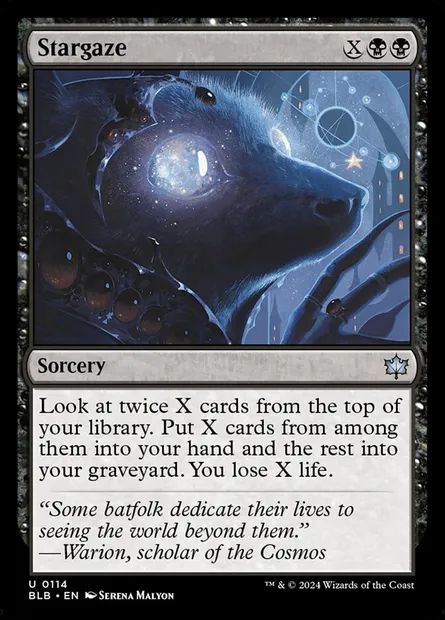 Stargaze, Magic card BLB 114 — Bloomburrow set