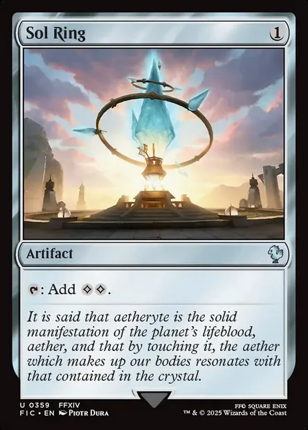 Sol Ring, Magic card FIC 359 — Final Fantasy Commander set
