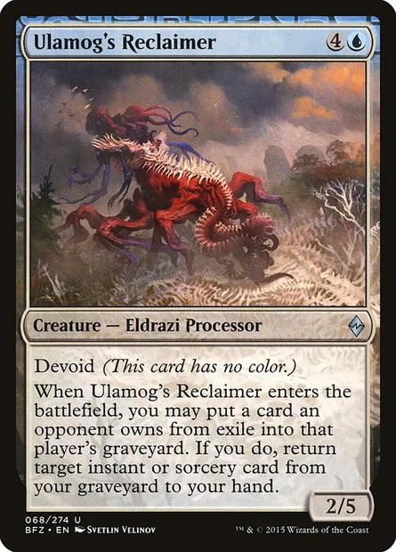 Ulamog's Reclaimer, Magic card BFZ 68 — Battle for Zendikar set