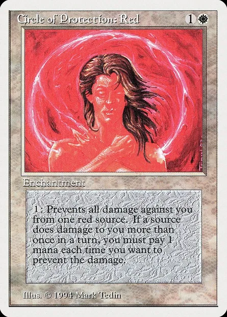 Circle of Protection: Red, Magic card SUM 12 — Summer Magic / Edgar set