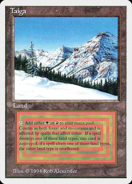 Taiga, Magic card SUM 287 — Summer Magic / Edgar set