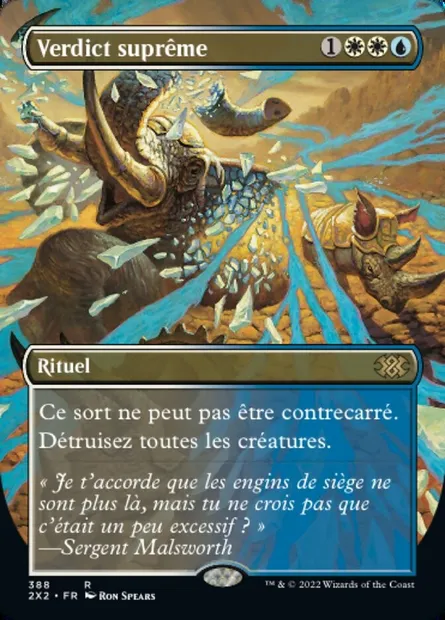 Verdict suprême, carte Magic 2X2 388 — extension Double Masters 2022