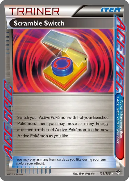 Scramble Switch, Pokémon card PLS 129 — Plasma Storm set