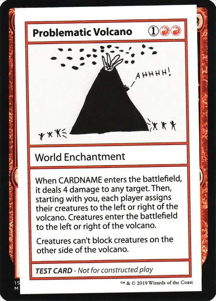 Problematic Volcano, carte Magic CMB2 60 — extension Mystery Booster Playtest Cards 2021