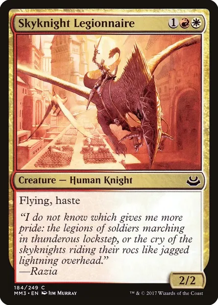 Skyknight Legionnaire, Magic card MM3 184 — Modern Masters 2017 set