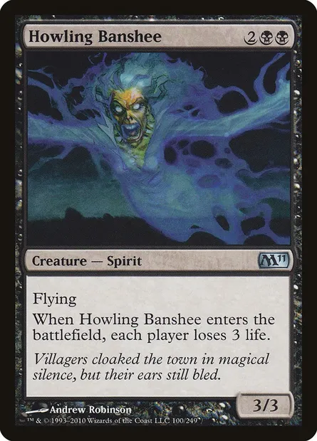Howling Banshee, Magic card M11 100 — Magic 2011 set