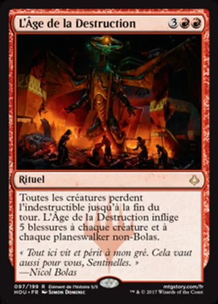 L'Âge de la Destruction, carte Magic HOU 97 — extension L’âge de la destruction