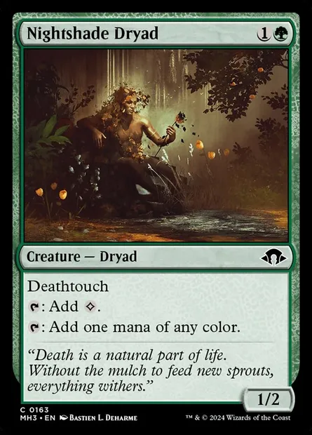 Nightshade Dryad, Magic card MH3 163 — Modern Horizons 3 set