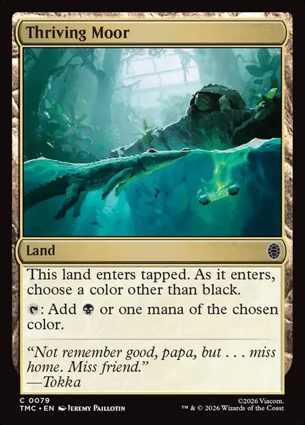 Thriving Moor, Magic card TMC 79 — Teenage Mutant Ninja Turtles Eternal set