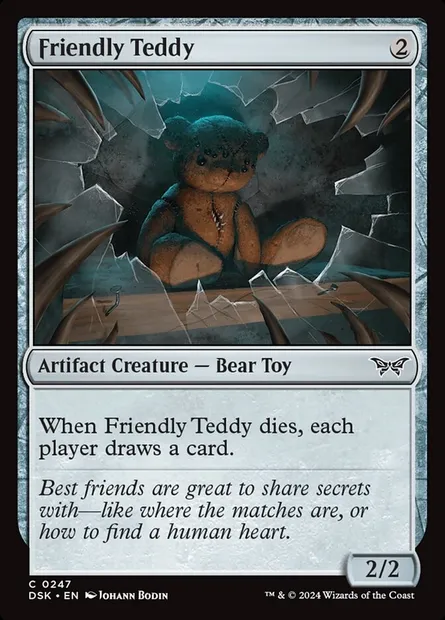 Friendly Teddy, Magic card DSK 247 — Duskmourn: House of Horror set
