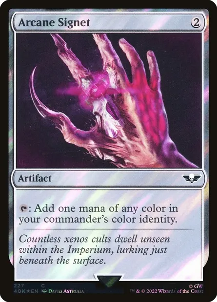 Arcane Signet, Magic card 40K 227★ — Warhammer 40,000 Commander set
