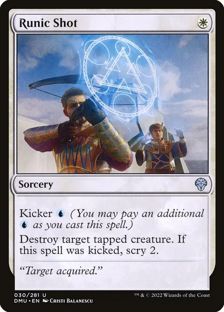 Runic Shot, Magic card DMU 30 — Dominaria United set