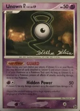 Unown [G] Lv.17, carte Pokémon WCD09 057-3 — extension World Championship Decks 2009