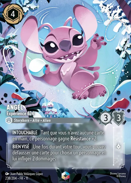 Angel - Expérience 624, carte Disney Lorcana CH11-238 — extension Givresort