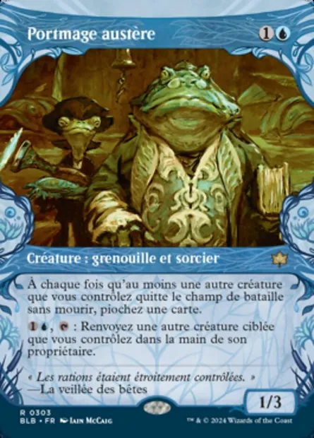 Portmage austère, carte Magic BLB 303 — extension Bloomburrow