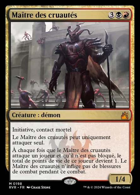 Maître des cruautés, carte Magic RVR 198 — extension Ravnica Remastered