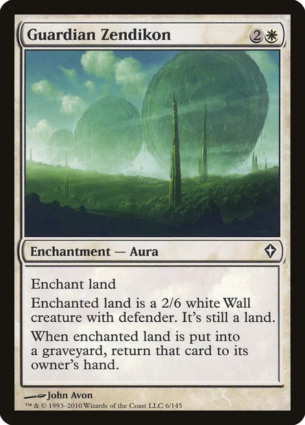 Guardian Zendikon, Magic card WWK 6 — Worldwake set
