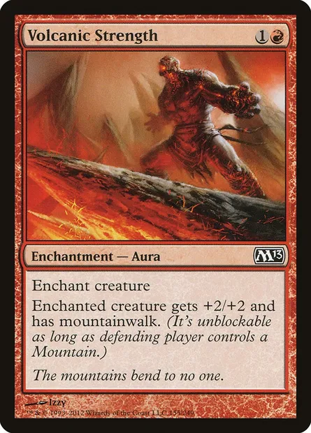 Volcanic Strength, Magic card M13 155 — Magic 2013 set