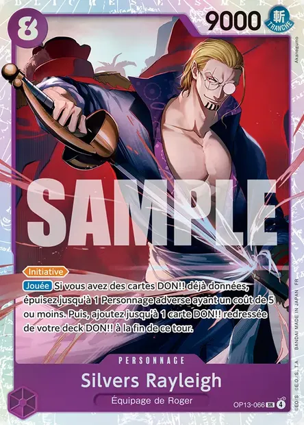 Silvers Rayleigh, carte One Piece OP13-066 — extension SUCCESSEURS