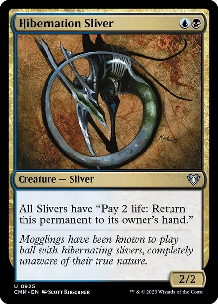 Hibernation Sliver, Magic card CMM 925 — Commander Masters set